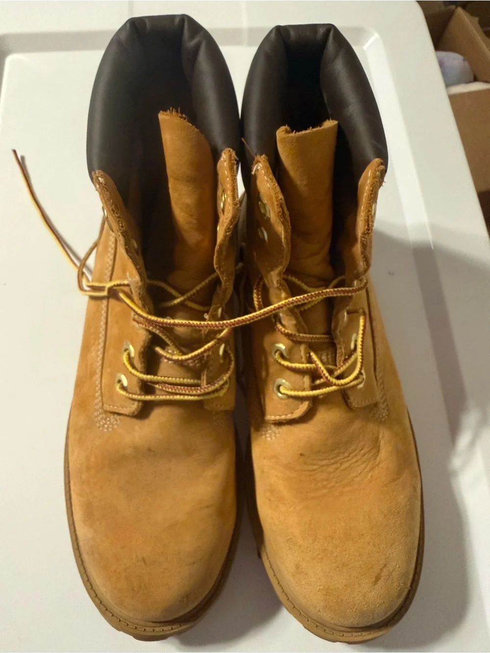 Timberland Kids Wheat Nubuck Lace-Up Ankle Boots